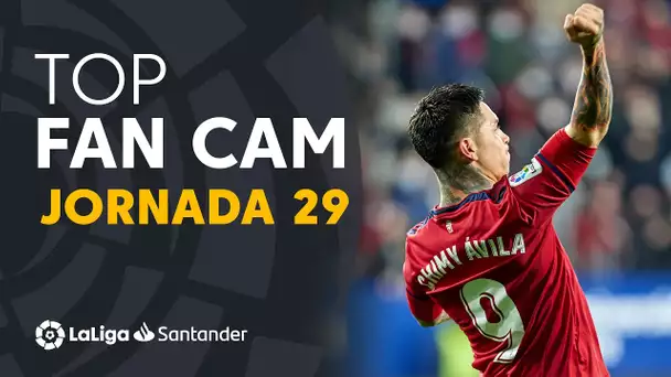 LaLiga Fan Cam Jornada 29: Aubameyang, Guedes & 'Chimy' Ávila