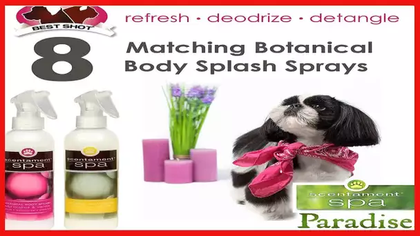 Best Shot Pet Scentament Spa Botanical Body Spray Singles, Sweet Pea, 8 oz (SP41)