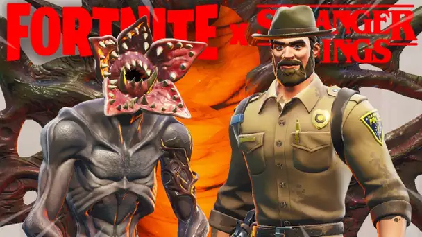 LES SKINS STRANGER THINGS SUR FORTNITE ... (+ ROBOT VS MONSTRE DE POLAR PEAK)