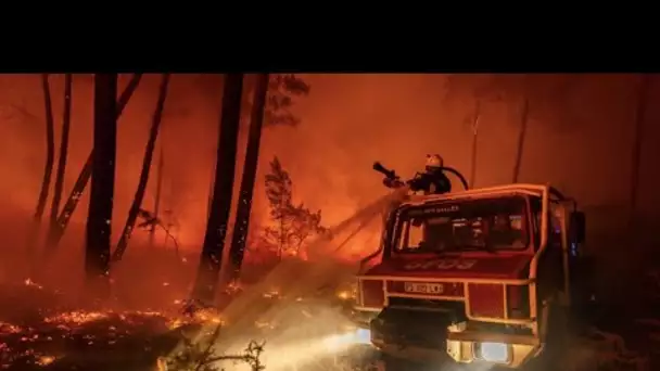 Incendies en Gironde : des pompiers arrivent de toute l'Europe pour aider les Français