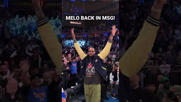 Carmelo Anthony Receives Standing Ovation In MSG! 👏 | #Shorts