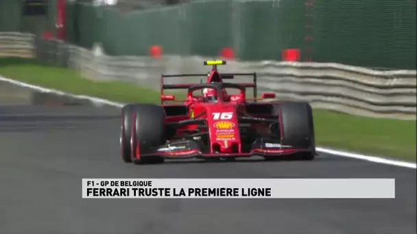 Les Ferrari devant, Leclerc en pole