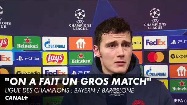 La réaction de Pavard après la victoire du Bayern (3-0) - Bayern / Barca