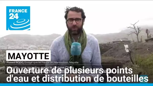 Mayotte : ouverture de plusieurs points d'eau et distribution de bouteilles • FRANCE 24