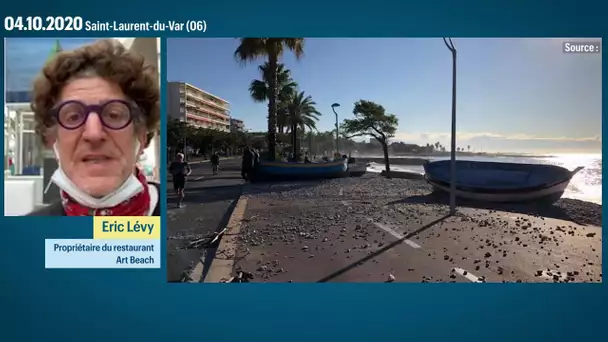 Inondations dans le Sud-Est  : «On a une quantité considérable de bois sur les plages»