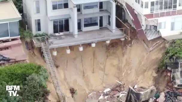 En Australie, l'érosion menace plusieurs maisons installées sur la côte est du pays