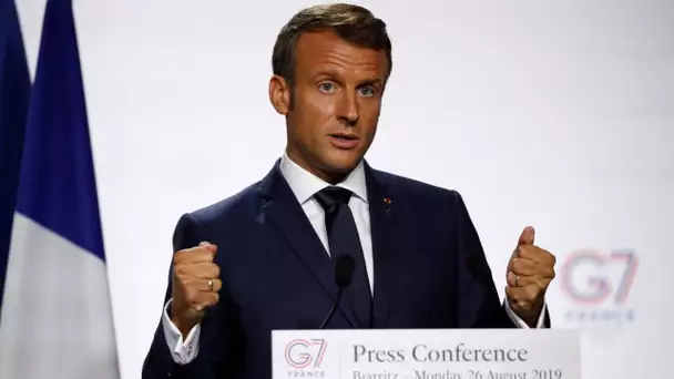 En direct | Conférence de presse du président français Emmanuel Macron à l'issue du G7