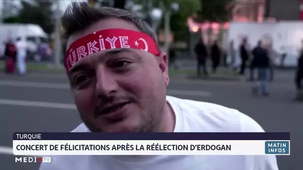 Concert de félicitations après la réélection d´Erdogan