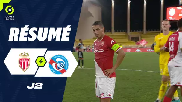 AS MONACO - RC STRASBOURG ALSACE (3 - 0) - Résumé - (ASM - RCSA) / 2023-2024