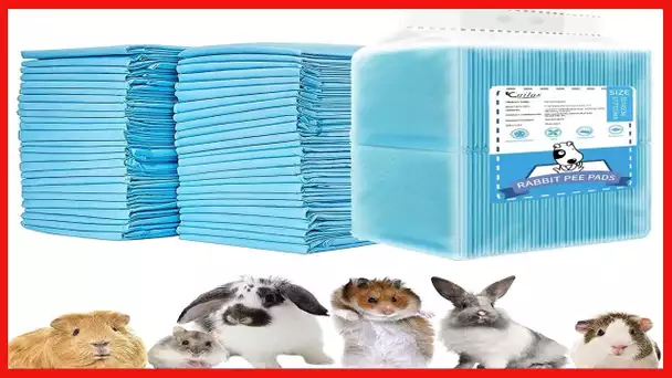 CAILOS 20 Pcs Rabbit Pee Pads, Disposable Super Absorbent Diaper, Pet Toilet/Potty Training Pads