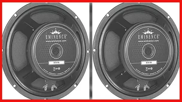 Eminence Beta 10A PA Replacement Speaker, 10 Inches