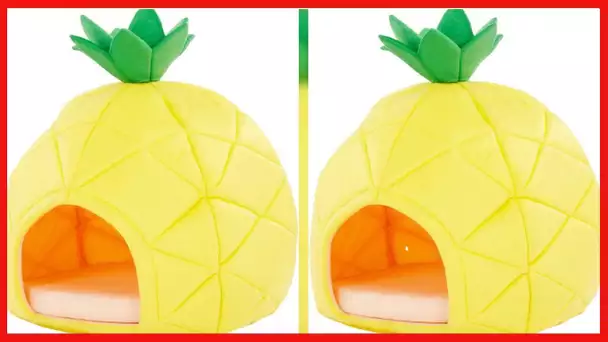 YML Pineapple Pet Bed House, Medium, Yellow