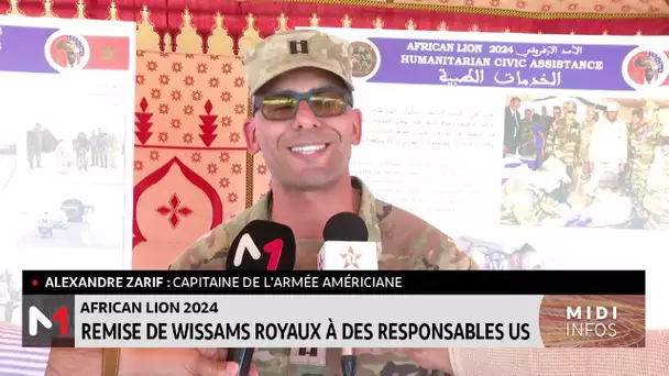 African Lion 2024 : remise des wissams royaux à des responsables US