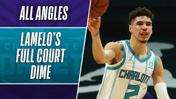 All Angles: LaMelo Ball FULL COURT To Hayward! 🎯