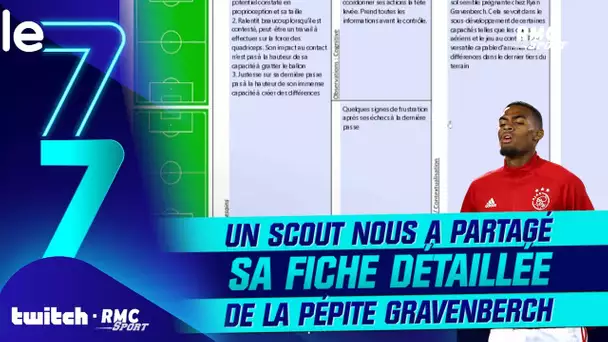 Twitch RMC Sport : Un scout nous a partagé sa fiche de travail détaillée de la pépite Gravenberch