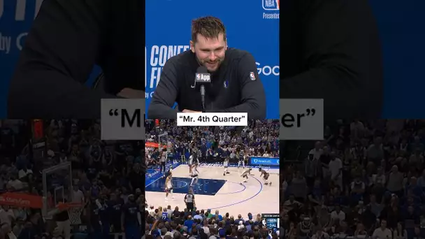 “Mr. 4th Quarter” - Luka Doncic talks Kyrie Irving! 🗣️ | #Shorts