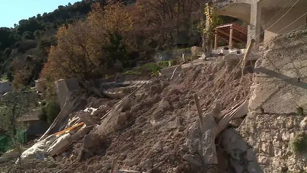 Carros : maison en péril suite aux inondations