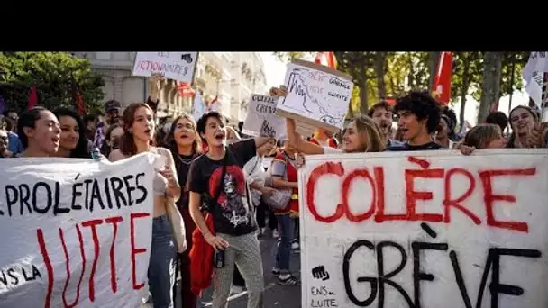 Mobilisation pour les salaires : des dizaines de milliers de manifestants en France