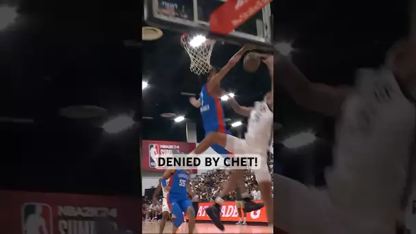 Chet Holmgren with the HUGE Block in Transition! ❌ | #Shorts