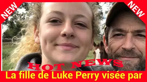 La fille de Luke Perry visée par les critiques, elle se défend