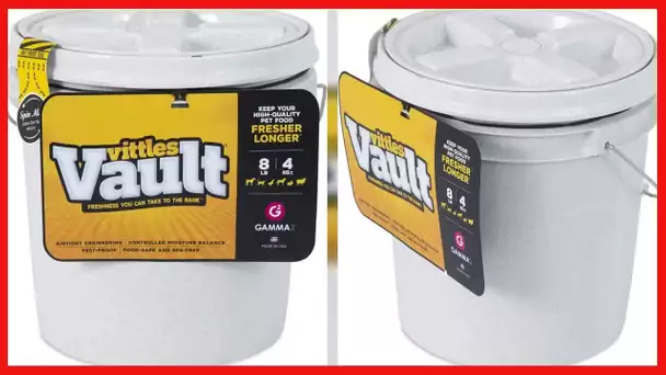 Gamma2 Vittles Vault Outback Airtight Pet Food Container, 8 Pounds