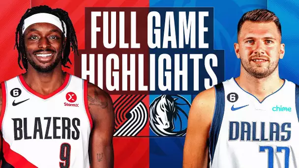 TRAIL BLAZERS at MAVERICKS | NBA FULL GAME HIGHLIGHTS | November 12, 2022