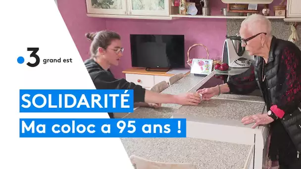 Colocation intergénérationnelle : Loïc, étudiant à Nancy, vit avec Marie-Thérèse, 95 ans