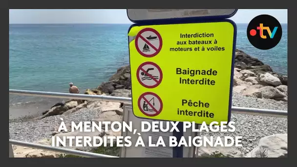 À Menton, deux plages interdites à la baignade pendant plusieurs semaines