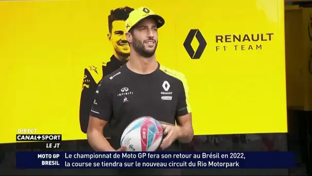 Sur fond de typhon, les pilotes de F1 se lancent dans le rugby !