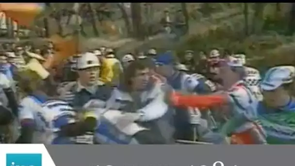 20h France 2 du 12 mars 1984 - Coup de poing de Bernard Hinault - Archive INA