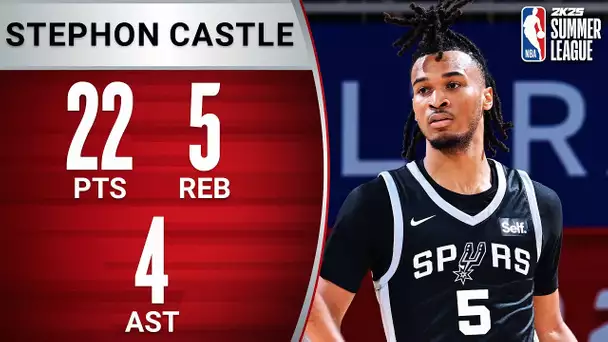 Stephon Castle SHINES In Vegas Summer League Debut! 🔥