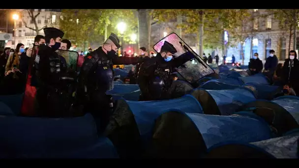 Démantèlement d'un camp de migrants à Paris : "On a reçu des coups", dénonce Rémy Buisine