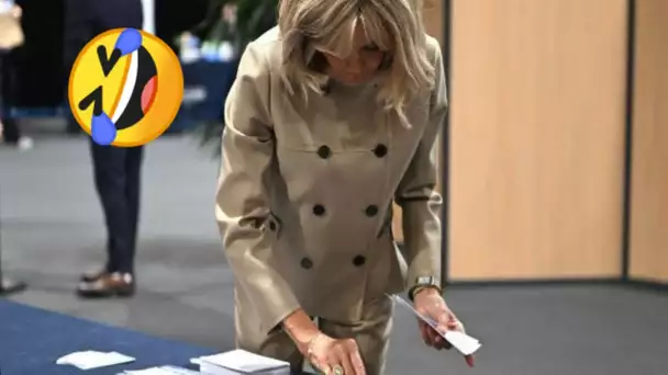 Brigitte Macron rappelée à l'ordre après une bourde lors de son vote