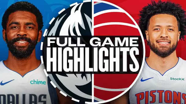 MAVERICKS at PISTONS | FULL GAME HIGHLIGHTS | January 31, 2025