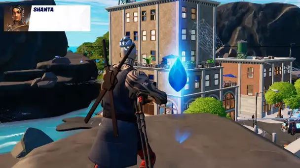 RAMASSER DES FRAGMENTS DE GEMMES A DES LIEUX-DITS DIFFERENTS ! (FORTNITE DEFIS SHANTA)