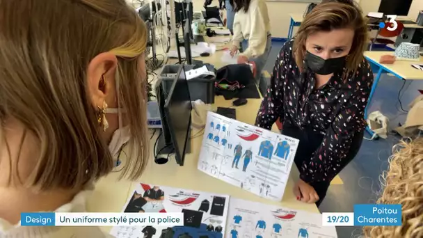 Les élèves du lycée Le Dolmen à Poitiers ont planché sur le futur uniforme de la Police nationale