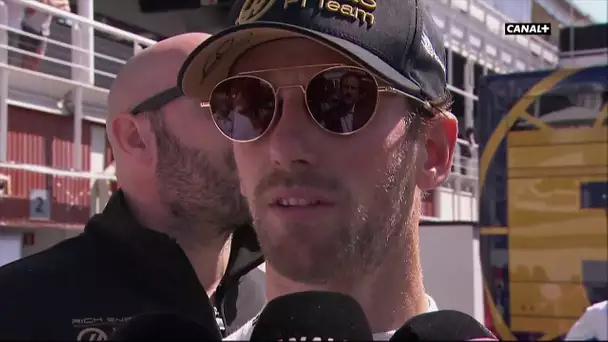 La réaction de Romain Grosjean