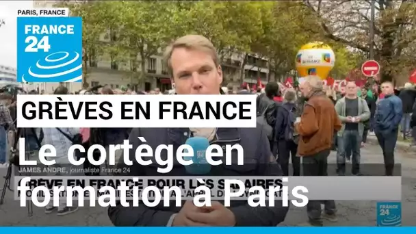 Grèves en France : "le cortège est en cours de formation Place d'Italie" • FRANCE 24