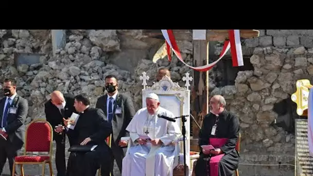 Le pape François à la rencontre des chrétiens du nord de l'Irak ravagé par l'EI