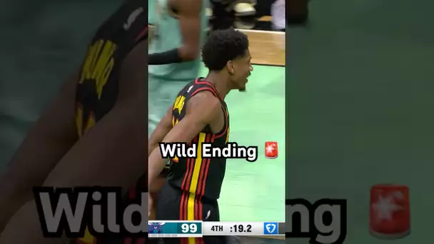 Wild ending in Hawks vs Hornets! 👀🚨|#Shorts