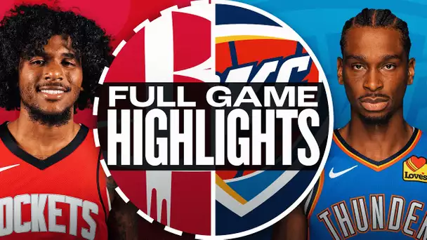 ROCKETS at THUNDER | NBA PRESEASON FULL GAME HIGHLIGHTS | October 9, 2024