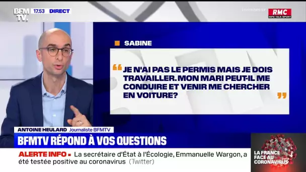 Je n'ai pas de permis. Mon mari peut-il me conduire au travail ? BFMTV répond à vos questions