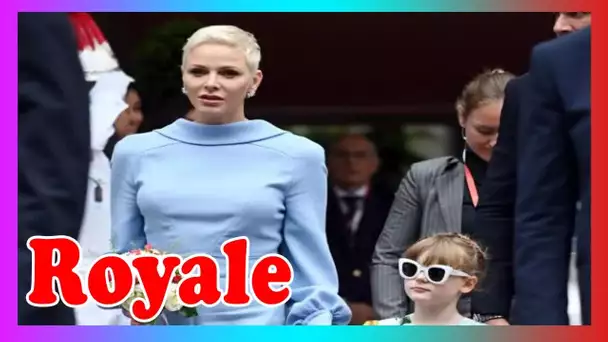 La princesse Charlene et princesse Gabriella se s0nt rendues sur le circuit du Grand Prix de Monaco