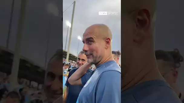 😂 Il demande un autographe à Guardiola... pour se le faire tatouer ! #shorts