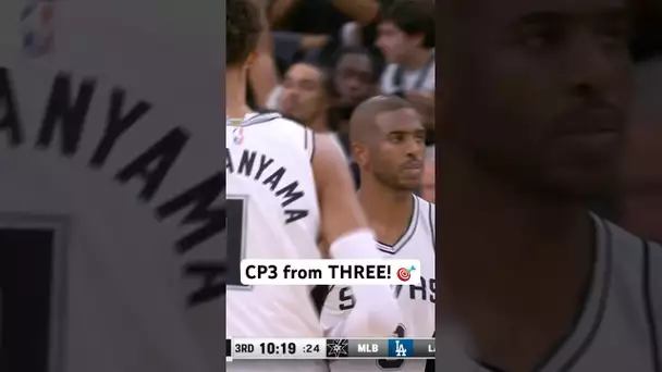 Chris Paul knocks down his first three as a Spur! 🔥 | #Shorts