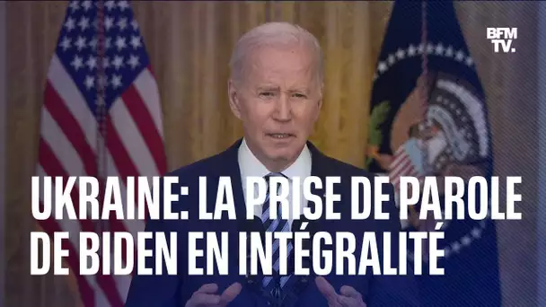 Guerre en Ukraine: la prise de parole de Joe Biden en intégralité