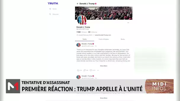 Première réaction de Trump après la tentative d´assassinat dont il a été victime