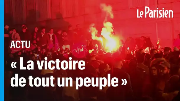 «C’est historique» : les supporters du Maroc en liesse sur les Champs Elysées