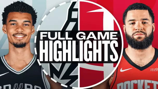 SPURS at ROCKETS | FULL GAME HIGHLIGHTS | November 6, 2024