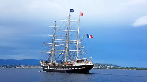 Le Bélém, navire école, fait escale à Cannes